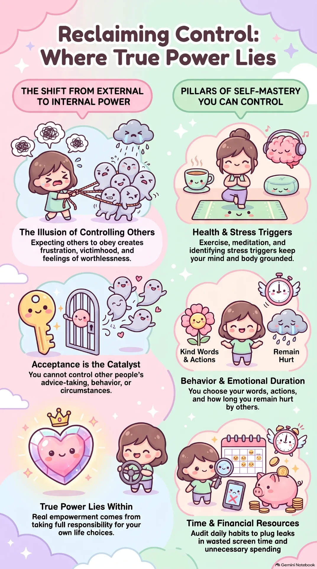 Reclaiming Control: Where True Power Lies — infographic